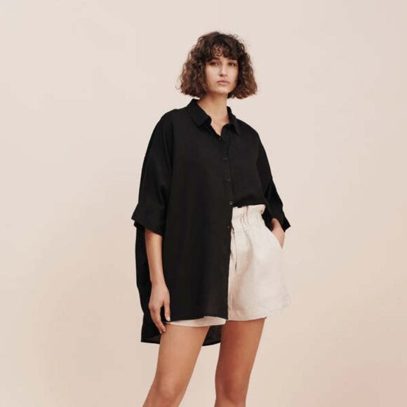 Posse Lula Oversized Linen Shirt - Picture 1 of 7